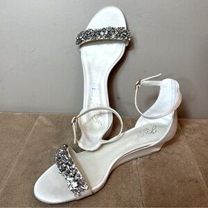 BADGLEY MISCHKA bejeweled sandals